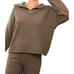 Main Strip Cozy Around Town Jogger Set Charcoal Gray Size Small NWT