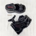 Size 12 Demonia Wave Goth Platform 6 Wedge Sandals Shoes Patent Heart Chain