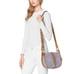 Michael Kors Jamie Large Suede Crossbody Messenger Lilac