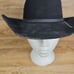 MHT Master Hatters Of Texas Rodeo Black Felt Coyote, Cowboy Hat Sz 6 5/8 (XS)