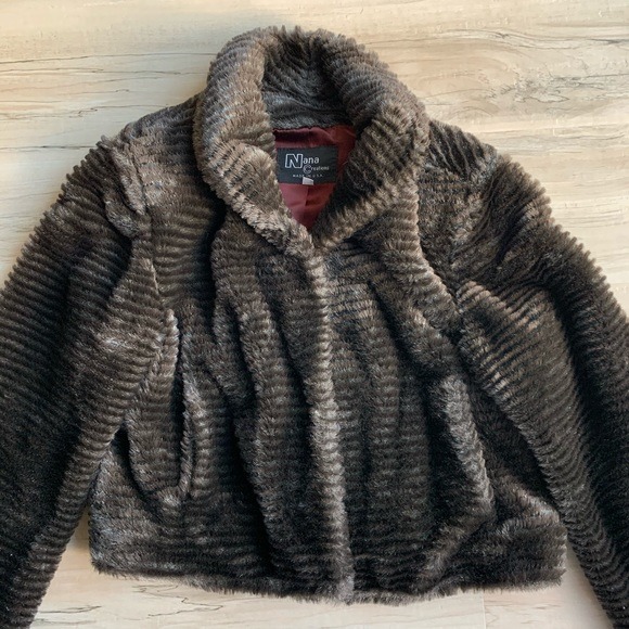 Vintage Nana Creations Faux Fur Jacket Medium