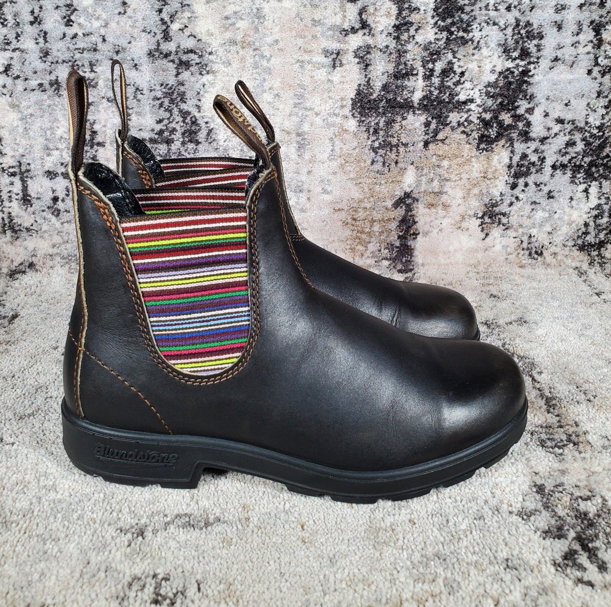 Blundstone Women's 1409 Stripes Chelsea Boot Brown Size 8.5
