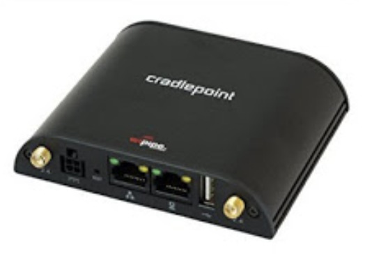 CradlePoint IBR600LP-AT-PW D AT&T SIM Wireless Router US Power Cable & 4 Antenna