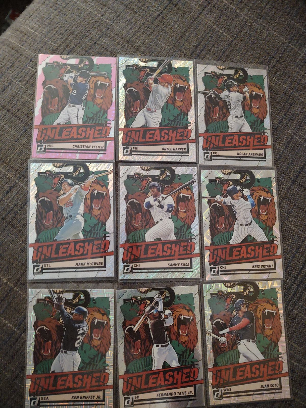 Lot of 19 2021 Donruss unleashed