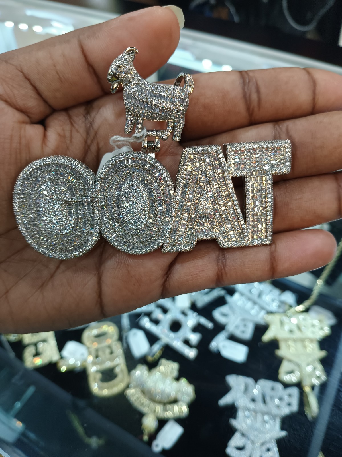 Large goat pendant