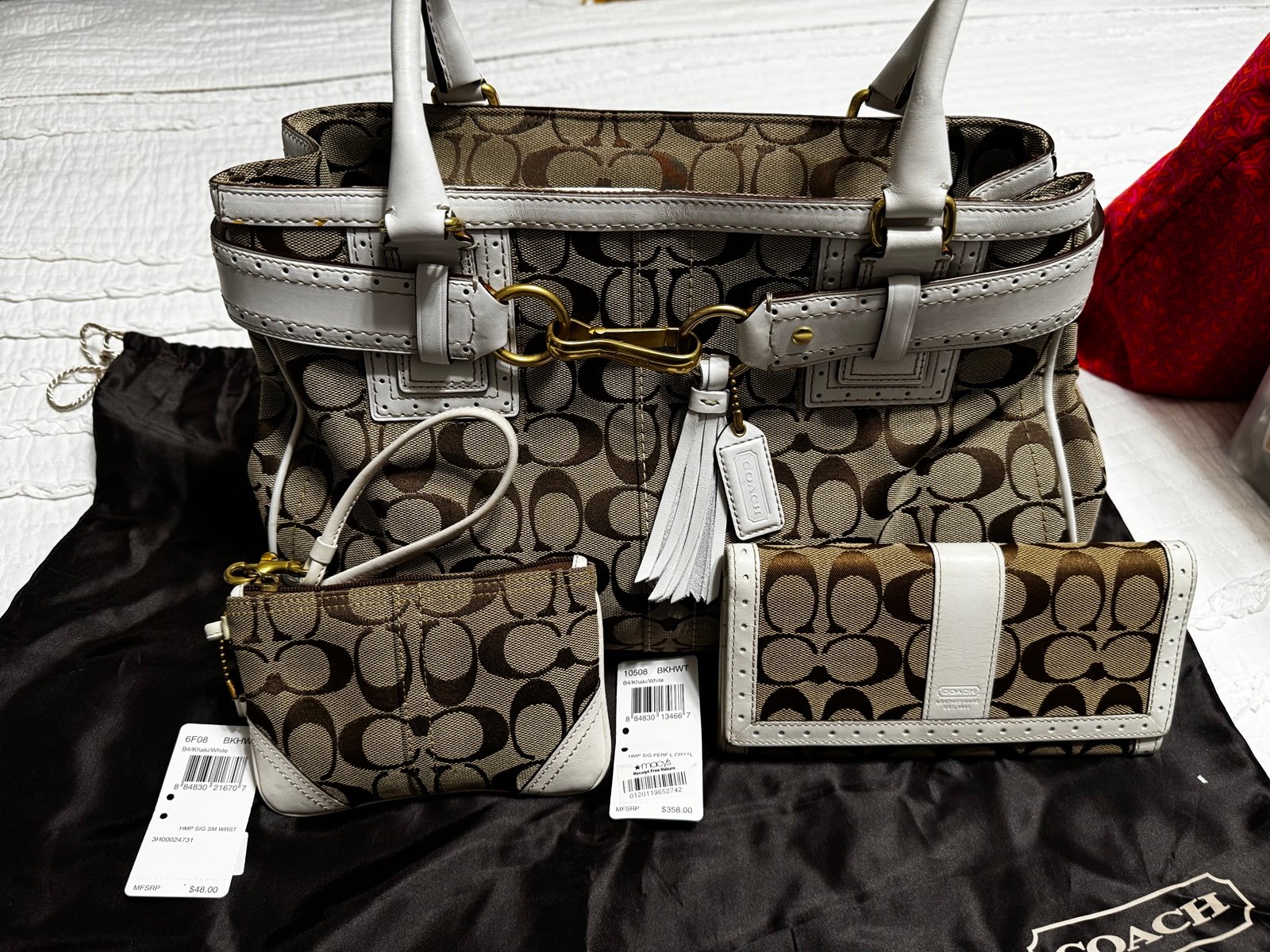 Coach Set - Tote, Wallet & Wristlet