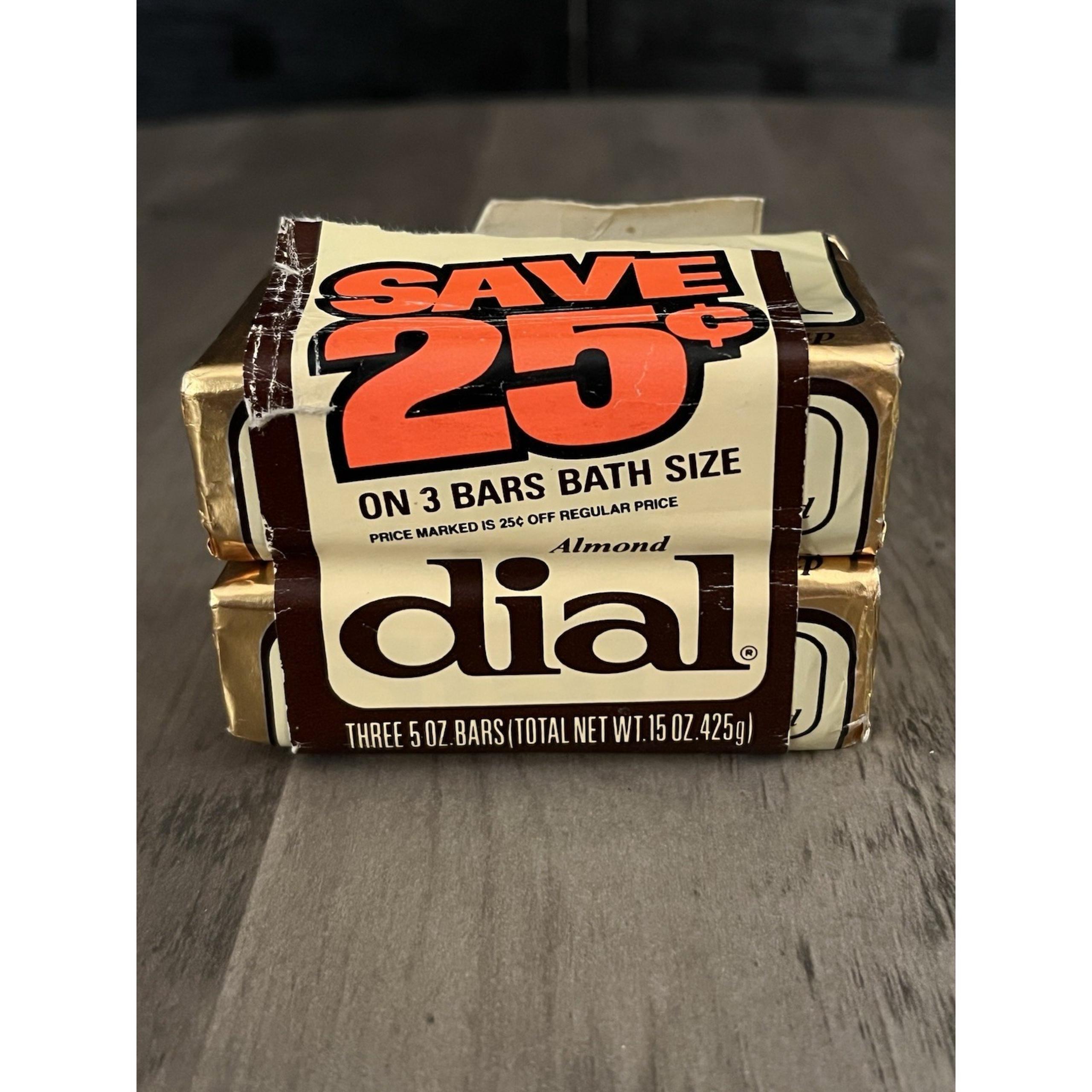 Vintage Gold Dial Bath Size Bar Soap 5 oz New Old Stock NOS Ad Prop 2 Bars