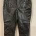 Free People Rebel Vegan Leather Black Pants Size 12 NEW 128