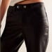 Free People Rebel Vegan Leather Black Pants Size 12 NEW 128