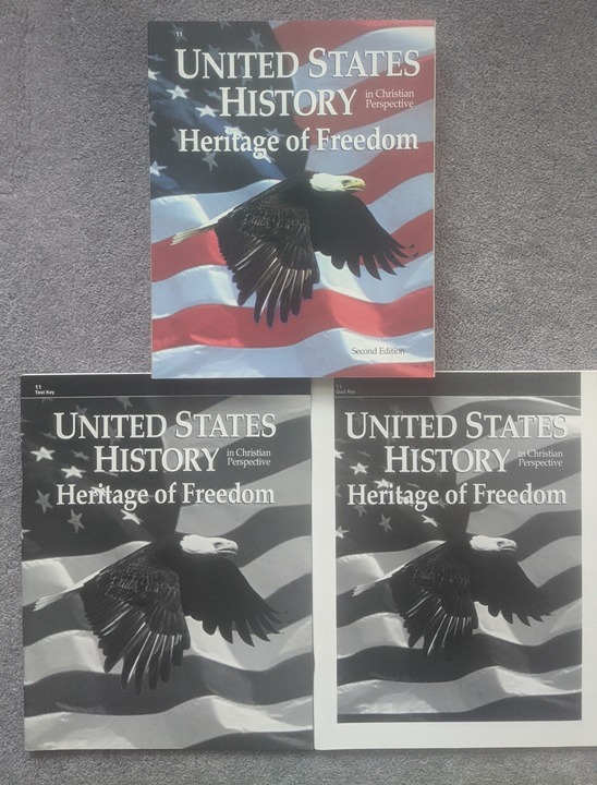 ABeka United States History Heritage of Freedom Textbook Quiz Test Key Christian