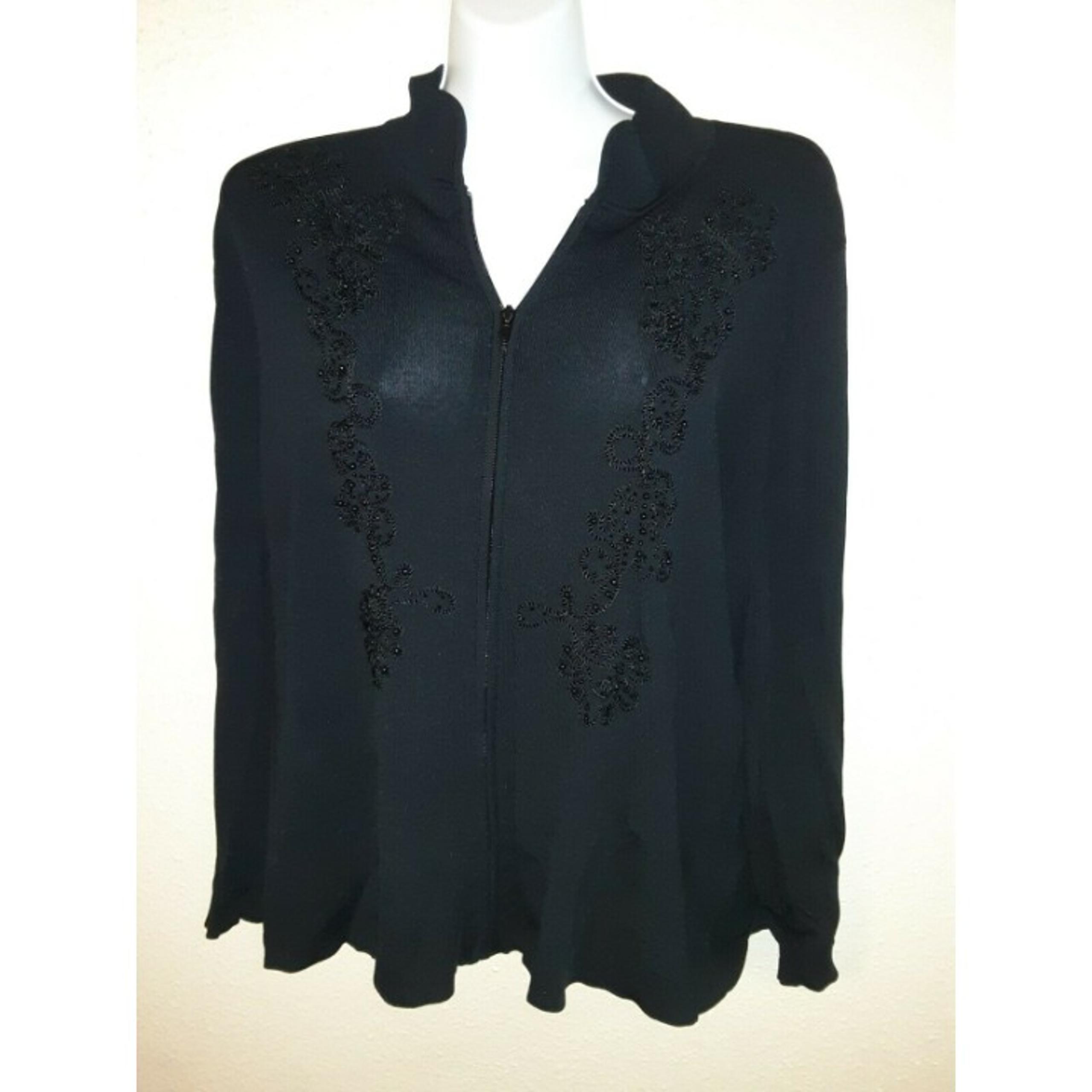 Dress Barn Sz 22/24 Full Zip Sweater