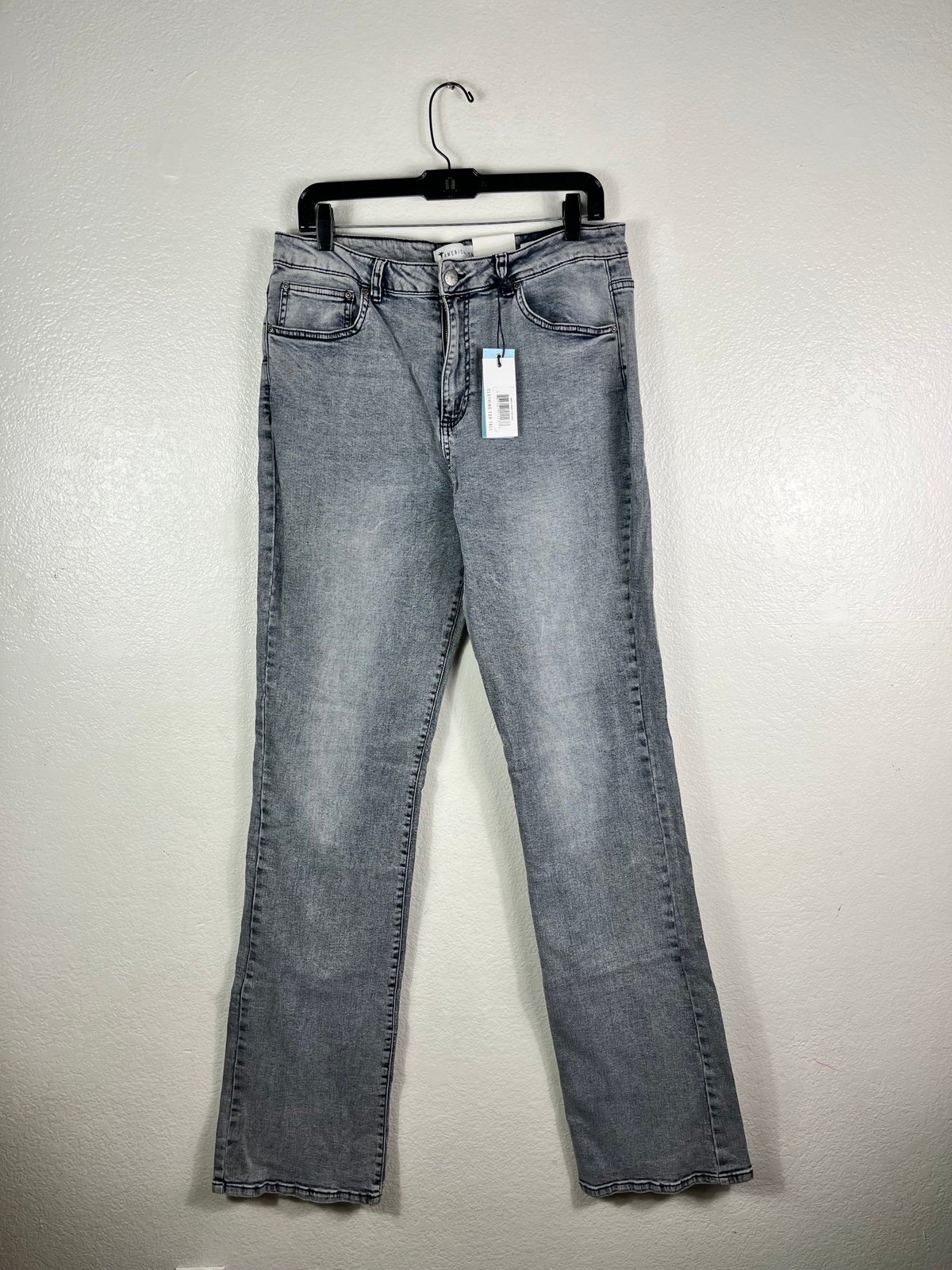 American Tall Britney High Rise Bootcut Gray 34/37