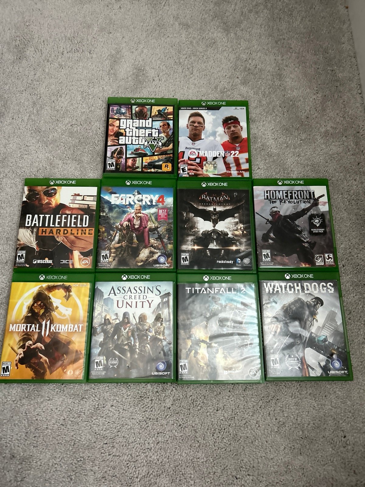 Xbox One 10 game lot