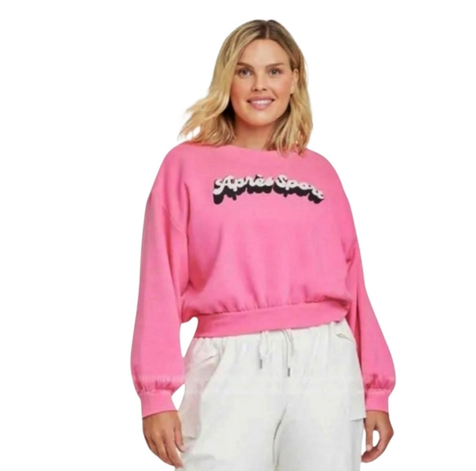 NWOT All In Motion Pull Over Graphic Fleece Sweatshirt - XL