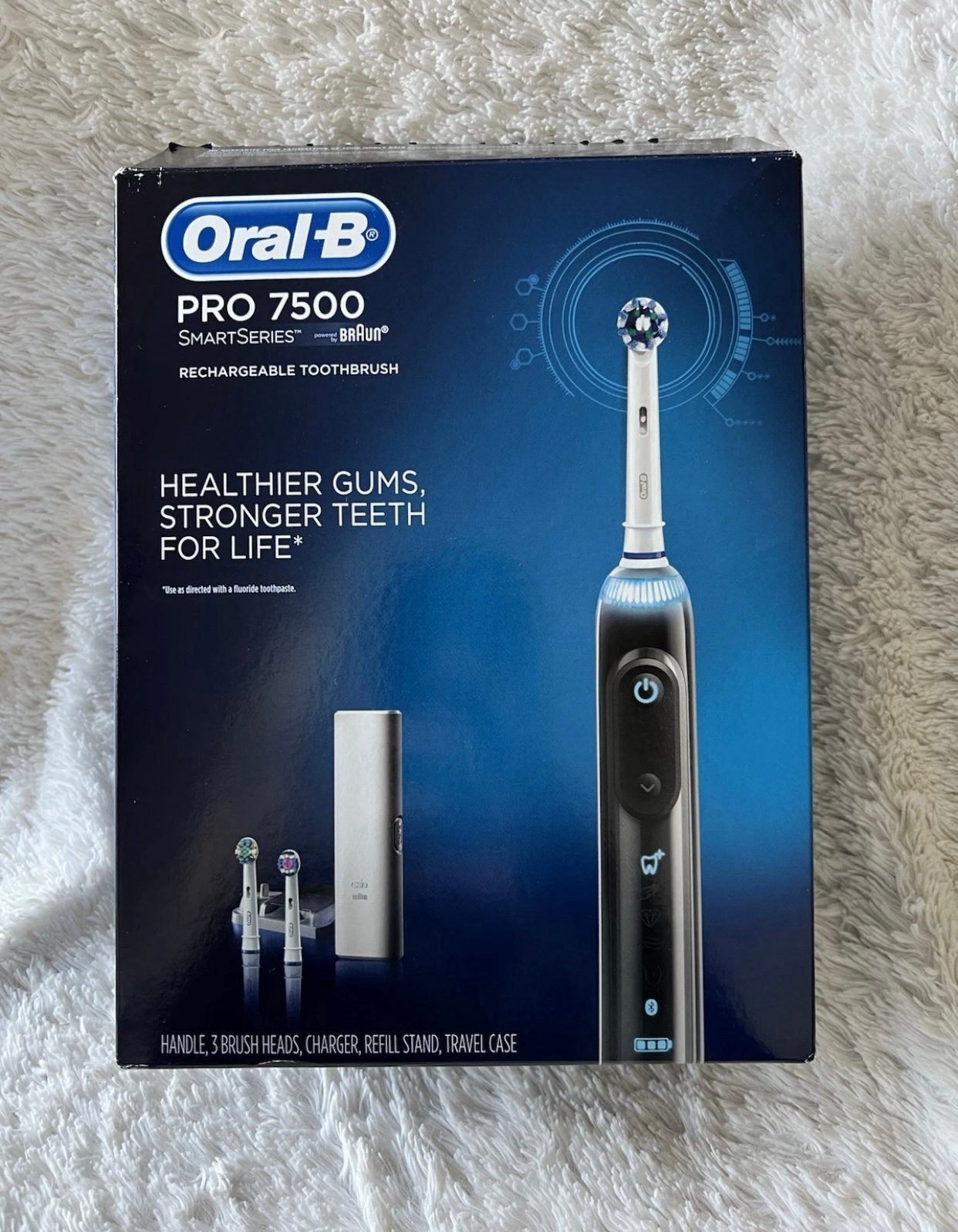 Oral-B Pro 7500 Power Rechargeable Electric Toothbrush - Black