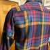 St Edmonds plaid vintage long-sleeve button-up multi-color 85% wool mens Large L