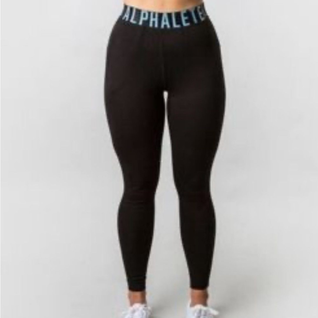 Alphalete Banded Logo Joggers Zippered Pockets Activewear Workout Size Small