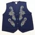 Vintage Koret Women's Large Pure Wool Cardigan Sweater Vest Embroidery V-Neck