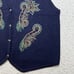 Vintage Koret Women's Large Pure Wool Cardigan Sweater Vest Embroidery V-Neck