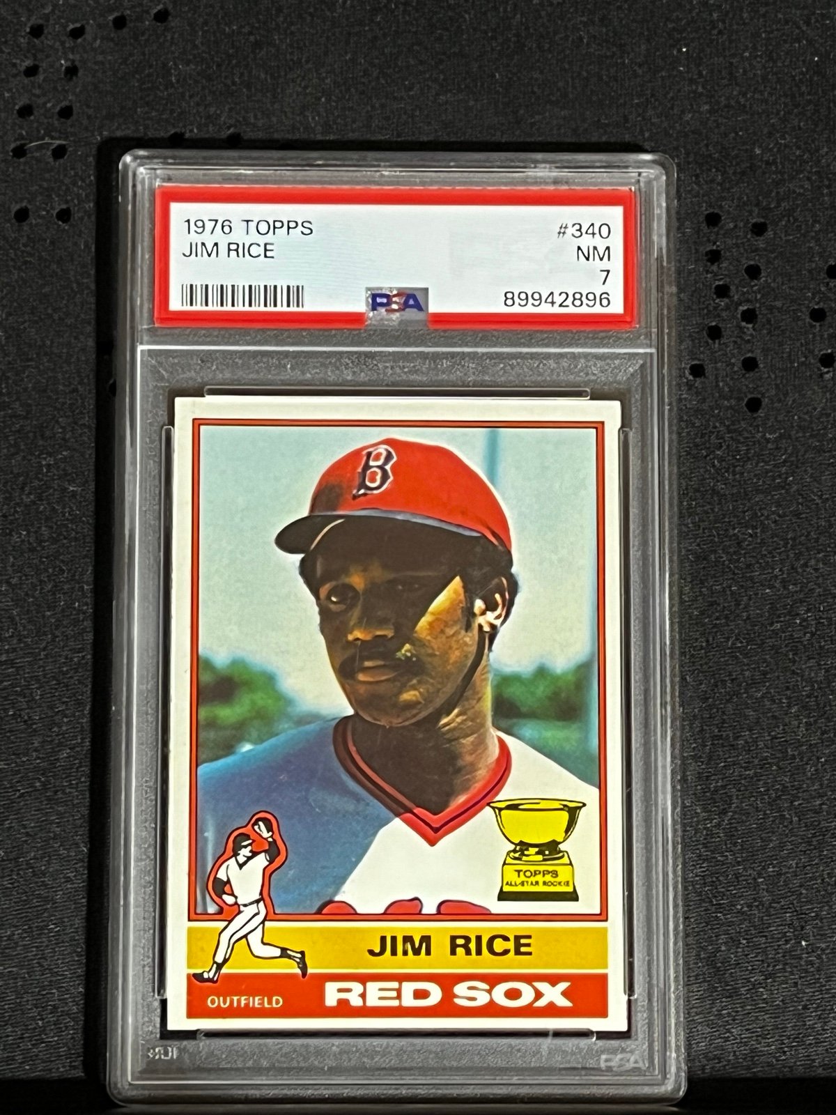 Jim Rice rookie card PSA graded 7