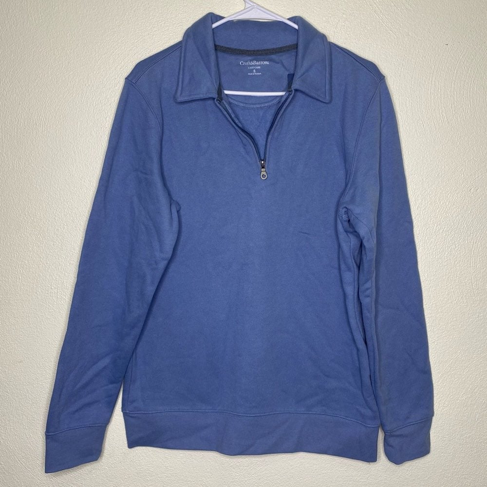 Croft & Barrow NWT Light Blue Pullover Collar Top Size S