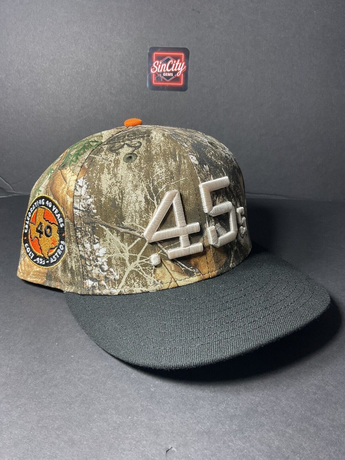 Hat Dreams Houston Astros Colt .45 New Era 59Fifty SZ 7 Real Tree Stamped