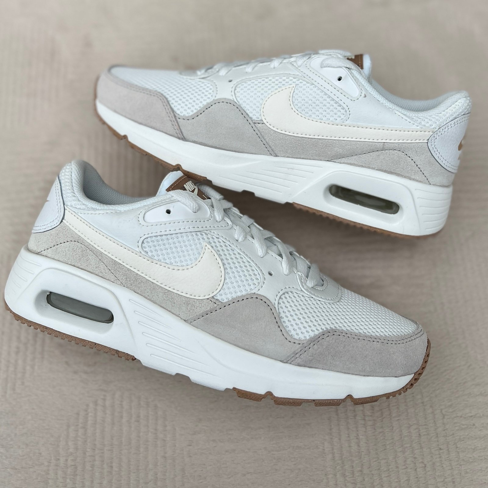 NEW Womens Size 9.5 Nike Air Max SC Summit White Platinum Tint Hemp Sail Sneaker