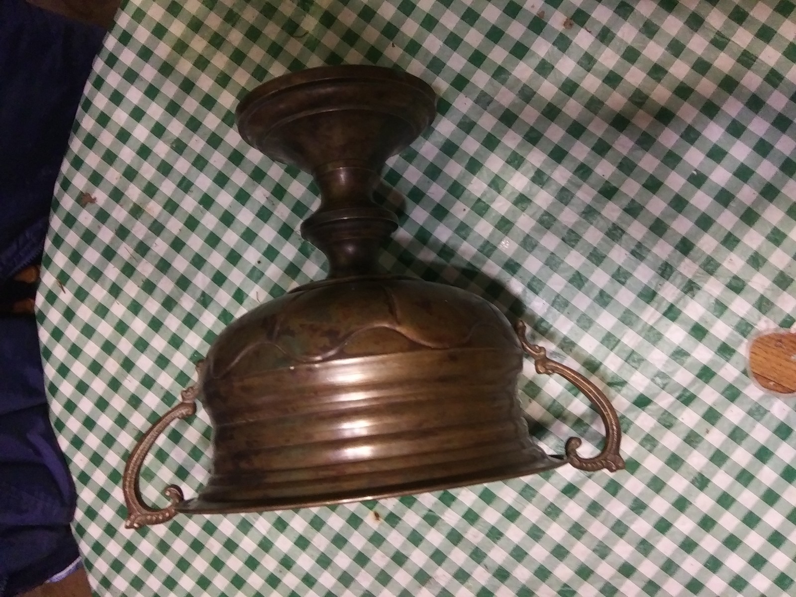 Antique Solid Copper Goblet/Vase/Trophy