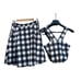 LUCY PARIS REVOLVE Gingham Plaid Crop Top (Sz SML) and Skirt (Sz MED) Set