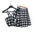 LUCY PARIS REVOLVE Gingham Plaid Crop Top (Sz SML) and Skirt (Sz MED) Set