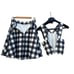 LUCY PARIS REVOLVE Gingham Plaid Crop Top (Sz SML) and Skirt (Sz MED) Set