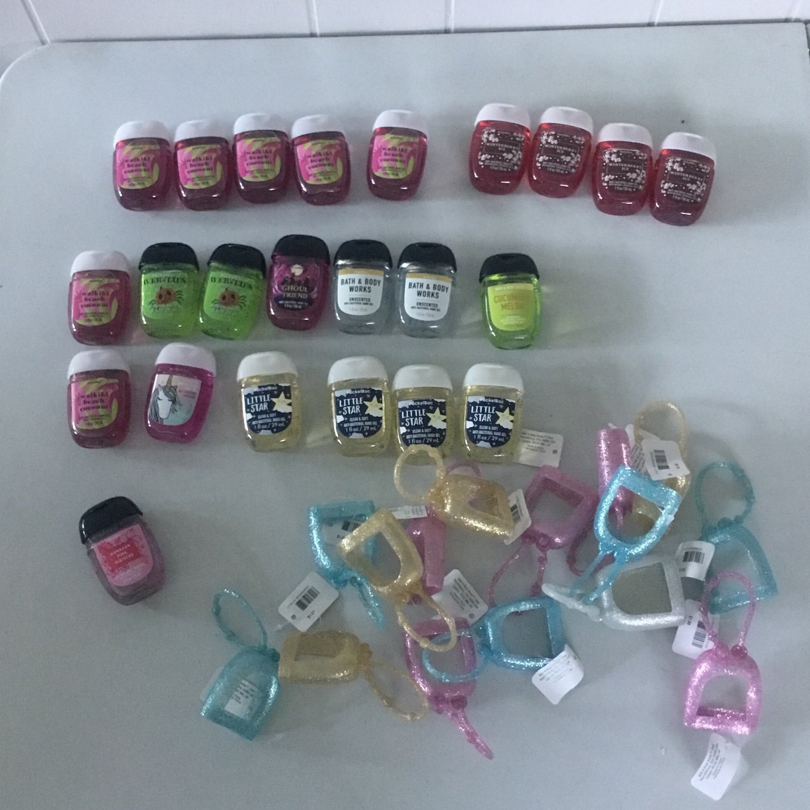 Bath Body Works 39 Piece Hand Sanitizer With Keychain Holder
