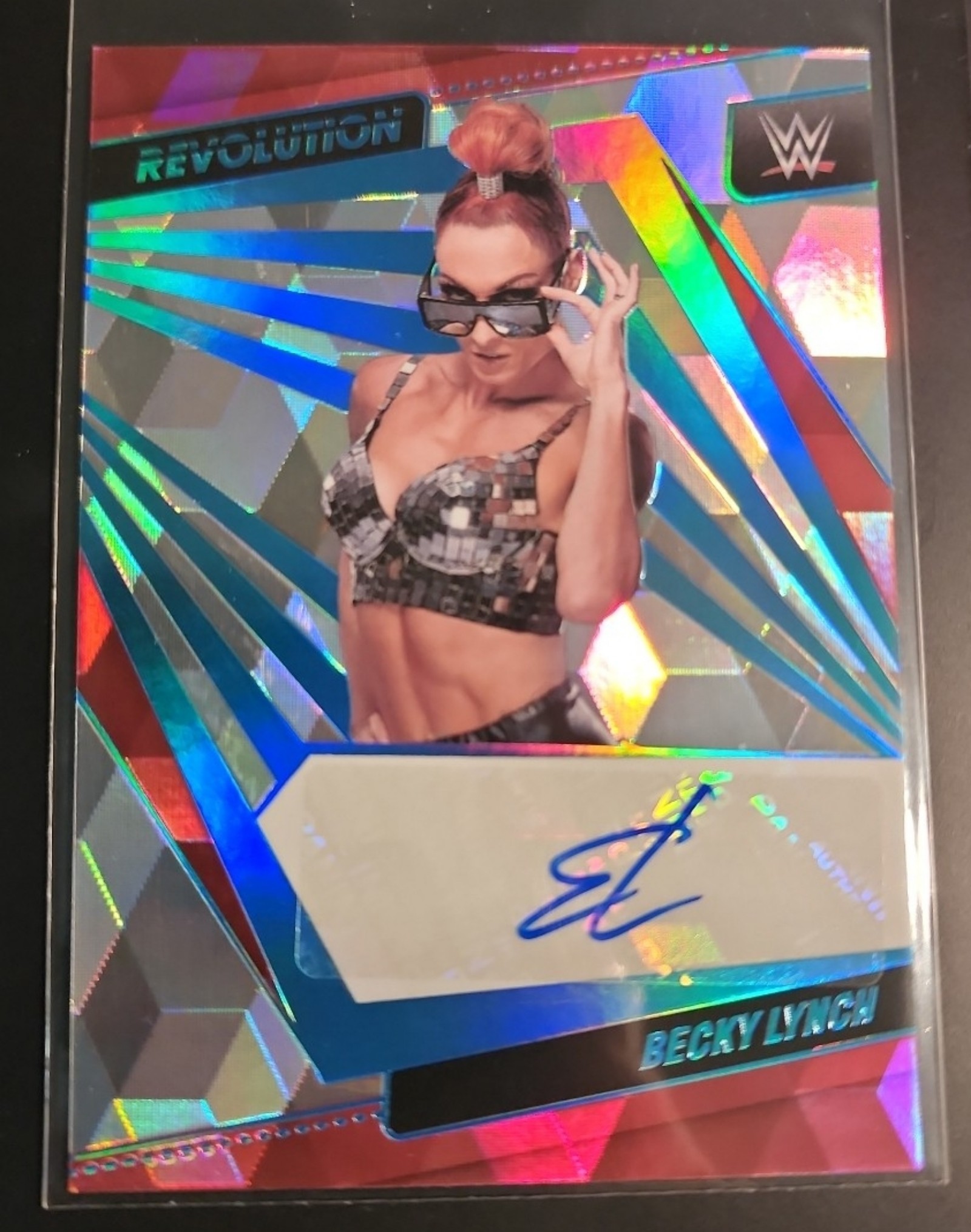 2022 Revolution Becky Lynch Autograph 12/49 WWE Raw Cubic