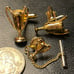 Vintage Swank Tivoli Gold Tone Trophy Cup Award Winner Cuff Links Tie