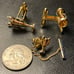 Vintage Swank Tivoli Gold Tone Trophy Cup Award Winner Cuff Links Tie