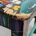 Manuel Cuyo Handmade and Painted Tigua Kids Chair: Ecuador Folk Art / Rural Life