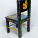 Manuel Cuyo Handmade and Painted Tigua Kids Chair: Ecuador Folk Art / Rural Life