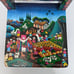 Manuel Cuyo Handmade and Painted Tigua Kids Chair: Ecuador Folk Art / Rural Life