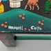 Manuel Cuyo Handmade and Painted Tigua Kids Chair: Ecuador Folk Art / Rural Life