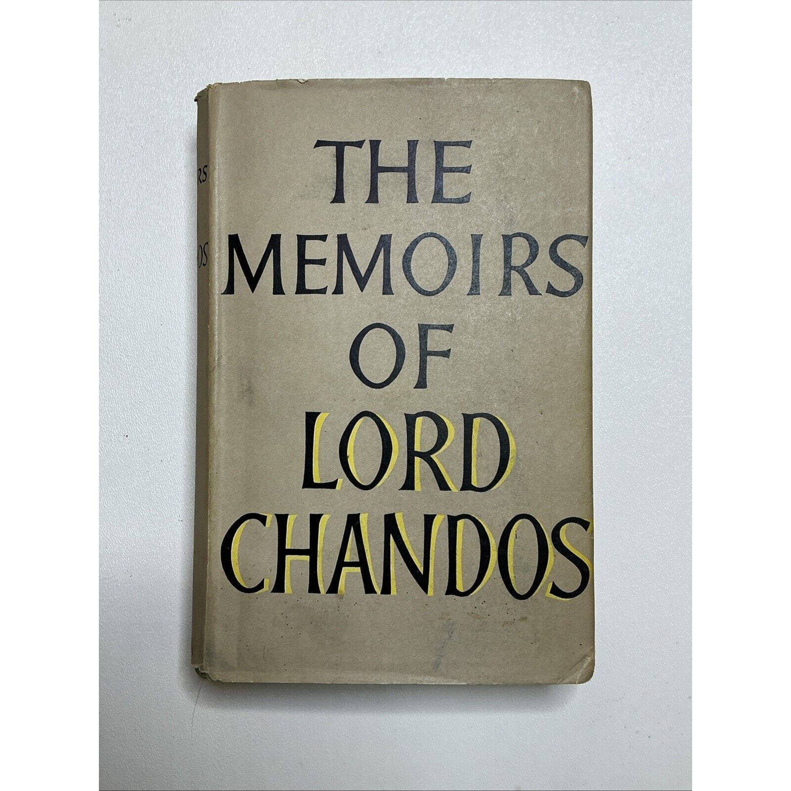 THE MEMOIRS OF LORD CHANDOS 1st Edition Signed Bodley Head