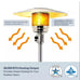 Belleze Hammer Bronze Gas Patio Heater 48000 BTU