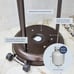 Belleze Hammer Bronze Gas Patio Heater 48000 BTU
