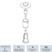 Belleze Hammer Bronze Gas Patio Heater 48000 BTU