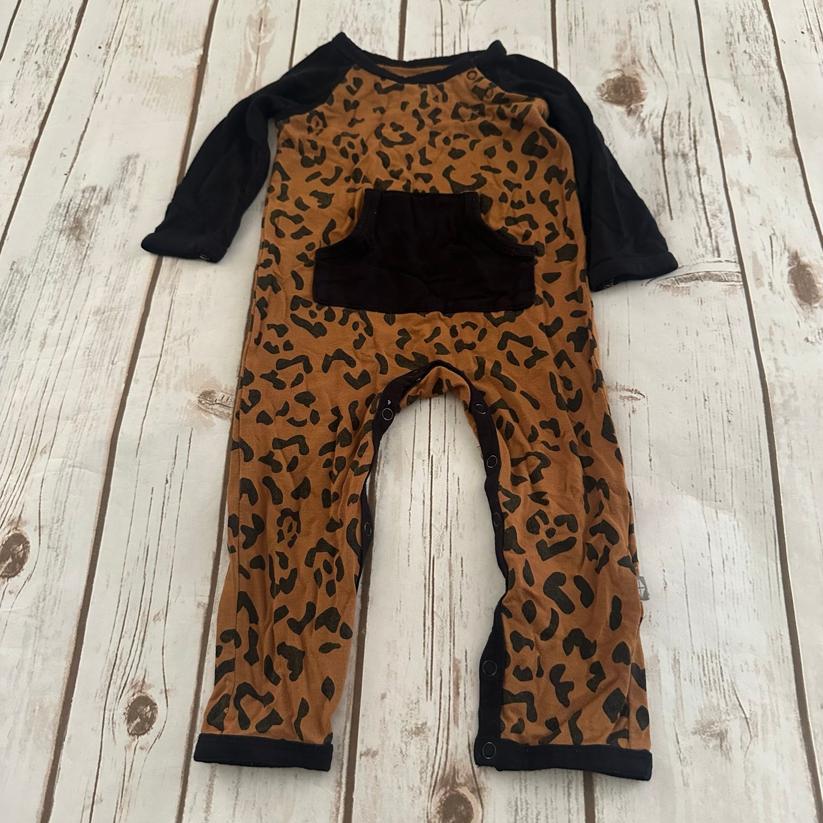 Kyte baby cheetah print romper