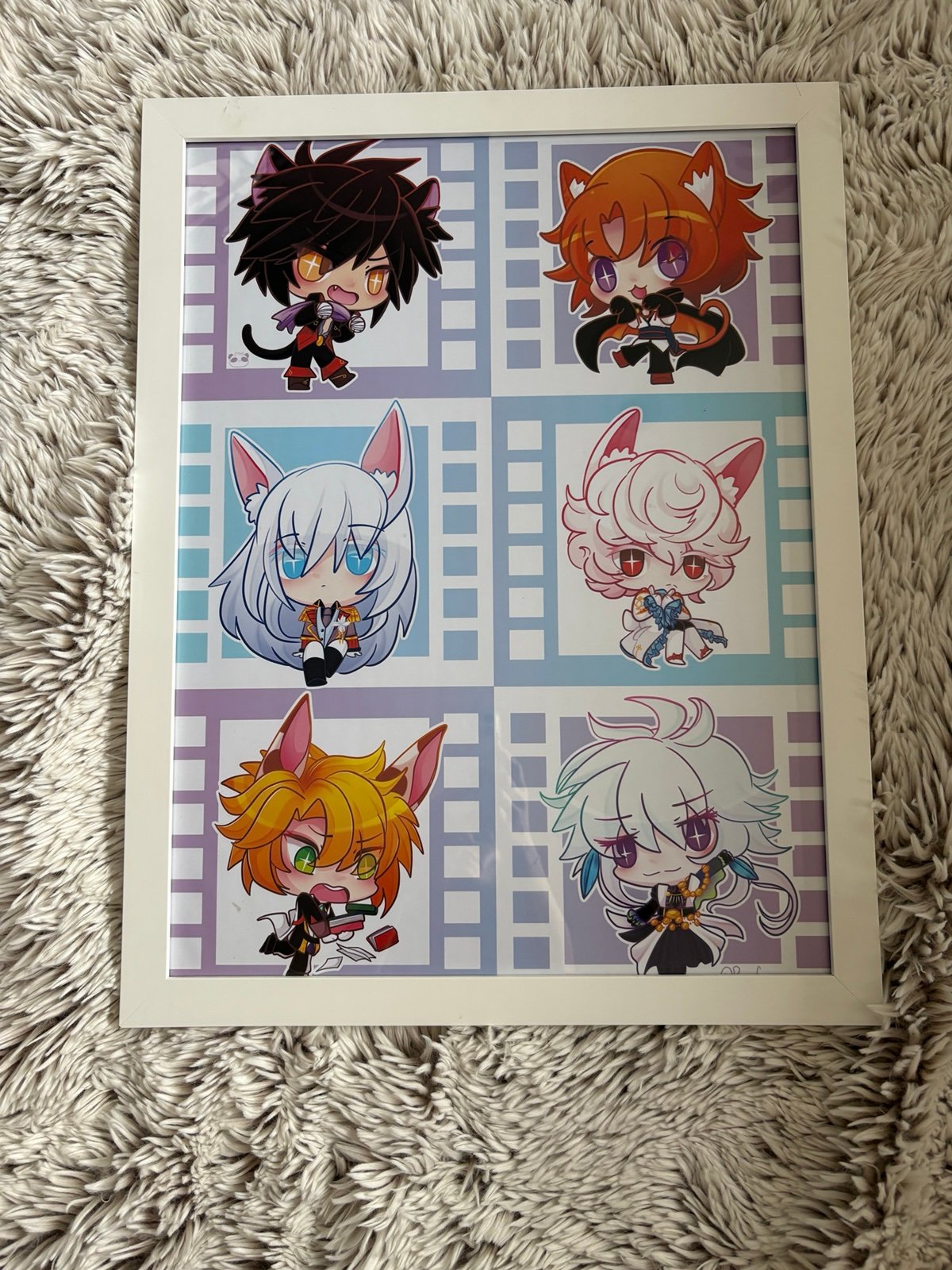 Framed anime picture