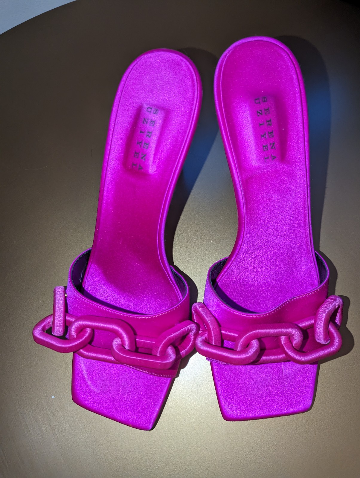Sateen Pink Pumps - Sereena Uziyel