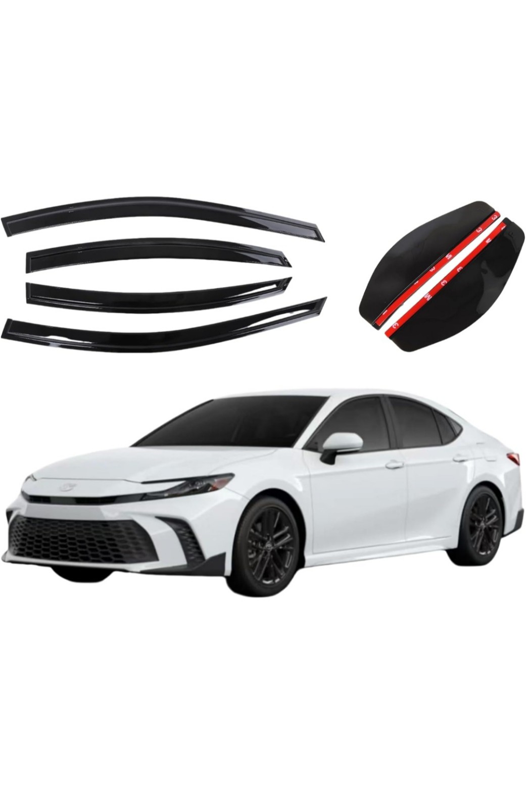 Durable rain Guards for 2025 2026 Toyota Camry LE SE XLE XSE Window deflectors