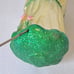 1997 Patricia Breen Ornament Santa Dreams of Spring Tulips Yellow Glass #9790