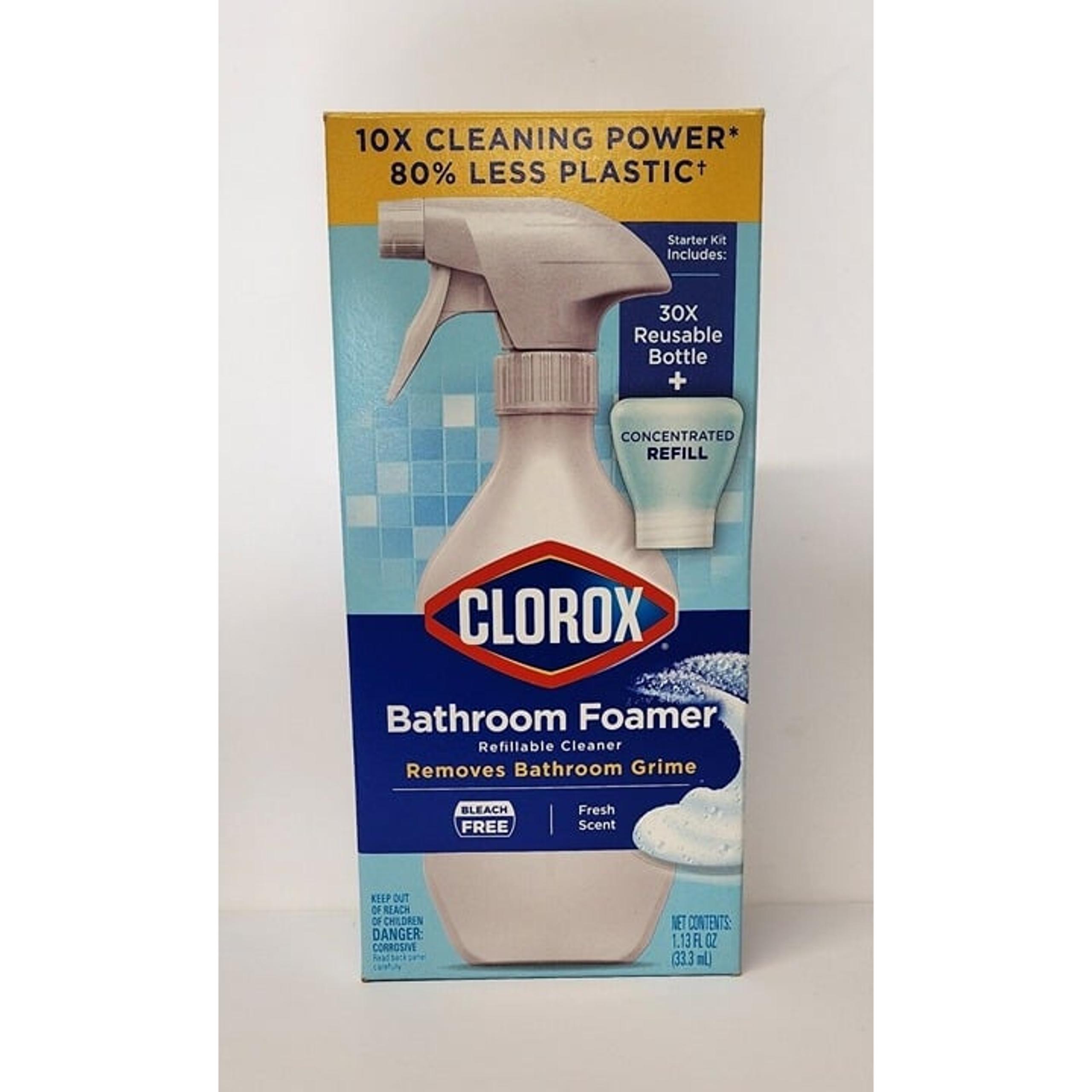 Clorox Fresh Scent Concentrated Bathroom Cleaner Liquid Refillable