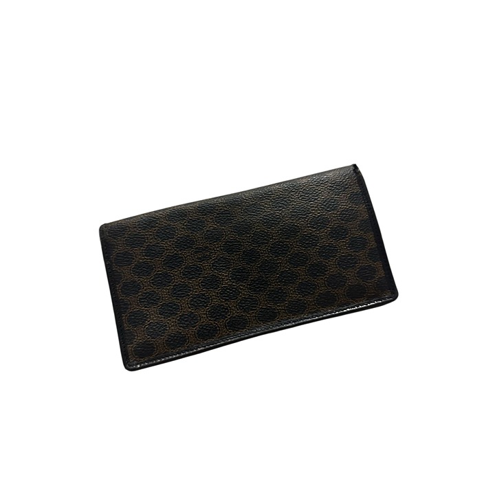 CELINE Womens Vintage Long Logo Clutch Wallet